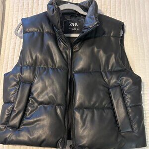 Zara Faux Leather Vest